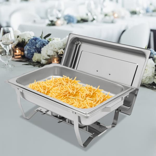 Chafing Dish, 1,54 gallonan kapasiteetti, ruostumaton teräsrakenteinen, helppo puhdistaa