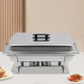 Miniatyrbild 3 av 4: Chafing Dish Bufféset, 3 Fack, Justerbar Temperatur, Rostfritt Stål Design