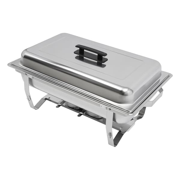 Chafing Dish Bufféset, 3 Fack, Justerbar Temperatur, Rostfritt Stål Design