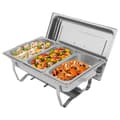 Miniatyrbild 1 av 4: Chafing Dish Bufféset, 3 Fack, Justerbar Temperatur, Rostfritt Stål Design