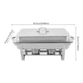 Miniatyrbild 2 av 2: Chafing Dish, 3 Fack, Total Kapacitet 7,5L, Diskmaskinssäker,Silver