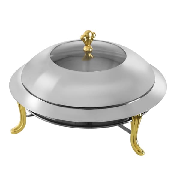 Chafing Dish Bufféset, 3L Kapacitet, Rostfritt Stål Design, Säker Anti-Bränn Handtag