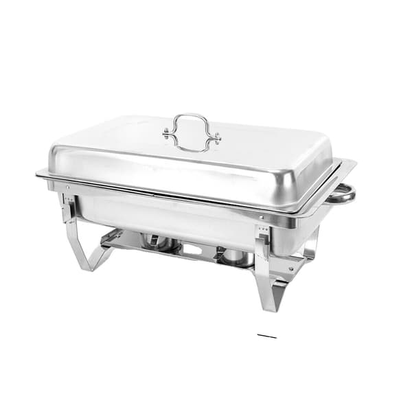 Rostfritt Stål Värmeskål, Dubbel Fack, Elegant Design,2, Silver