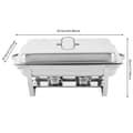 Miniatyrbillede 2 af 2: Chafing Dish, 3-kompartment design, moderne minimalistisk stil,Sølv