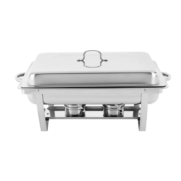 Chafing Dish, 3-kompartment design, moderne minimalistisk stil,Sølv