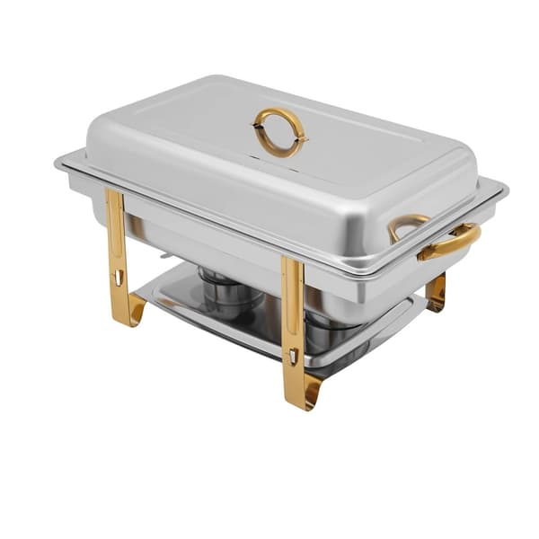 Chafing Dish, 9L kapacitet, stilren och hållbar design, spegelblanka yta,Silver