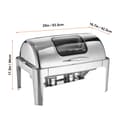 Miniatyrbild 2 av 2: Chafing Dish Set, rulltäckande design, rostfritt stål, 9QT