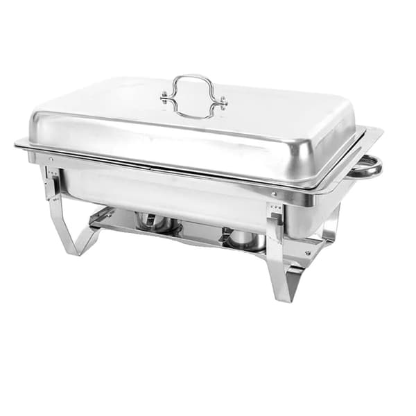Chafing Dish Bufféset, 9L Kapacitet, Rostfritt Stål Material, Elegant Design,Silver