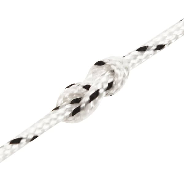 Båtlina flätad vit 2 mm x 25 m polyester