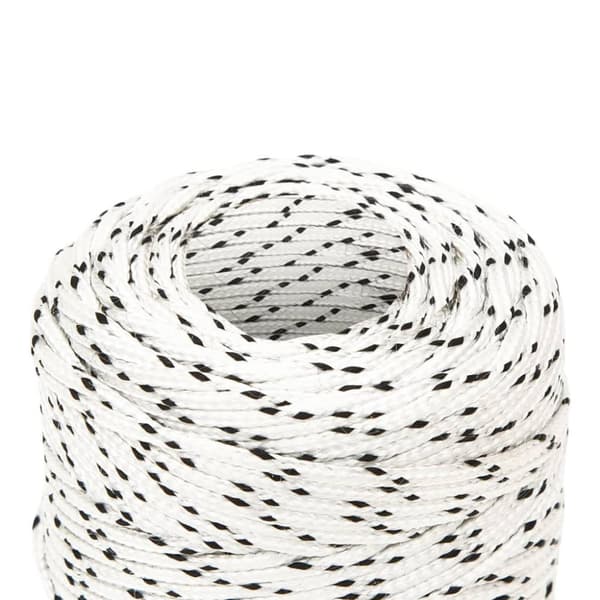 flettet tovværk 2 mm x 250 m polyester hvid