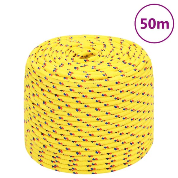 tovværk til båd 6 mm 50 m polypropylen gul