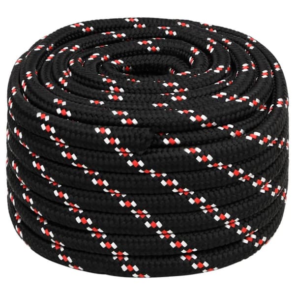 tovværk til båd 20 mm 50 m polypropylen sort