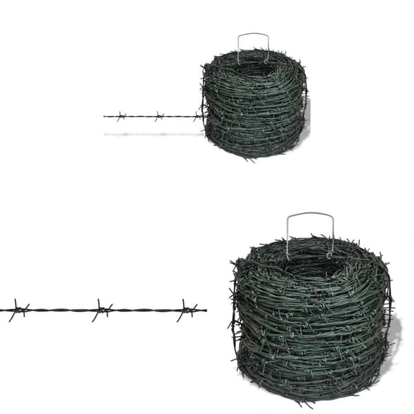 Vihreä Piikkilanka 100 m Rullassa - Piikkilanka - Piikkilangat - Home & Living