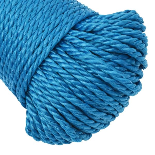 arbejdsreb 6 mm 250 m polypropylen blå