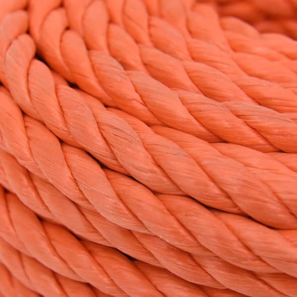 arbejdsreb 12 mm 25 m polypropylen orange
