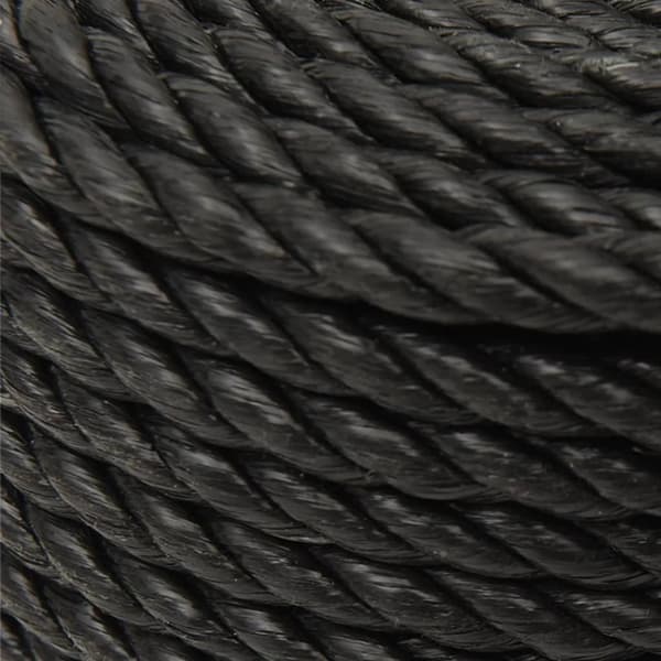 arbejdsreb 16 mm 100 m polypropylen sort