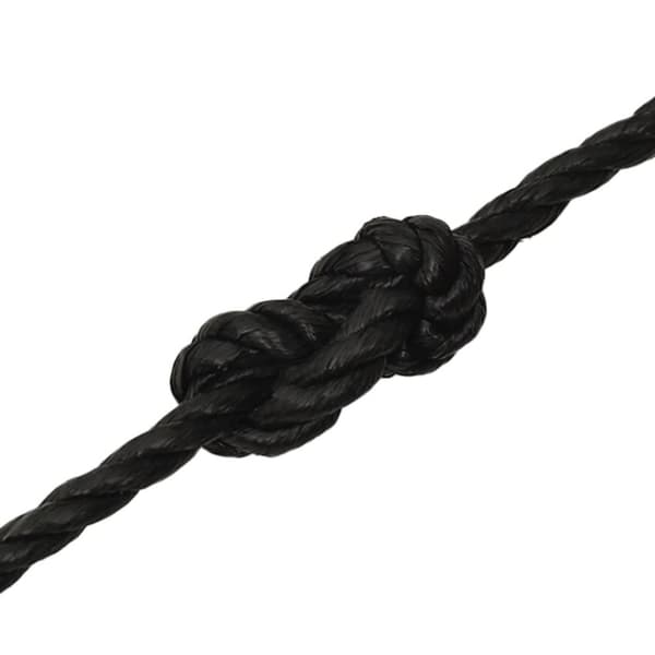 arbejdsreb 16 mm 100 m polypropylen sort