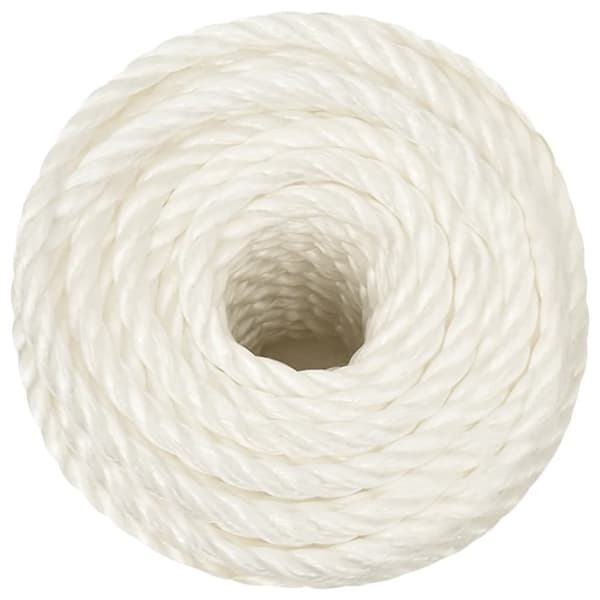 arbejdsreb 12 mm 250 m polypropylen hvid