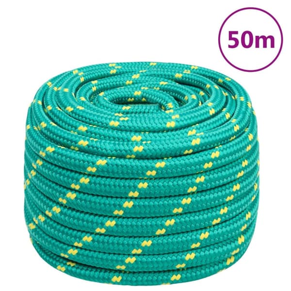 tovværk til båd 20 mm 50 m polypropylen grøn