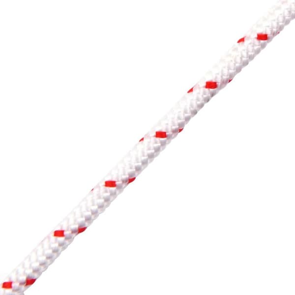 startsnor Ø6 mm 10 m nylon hvid og rød