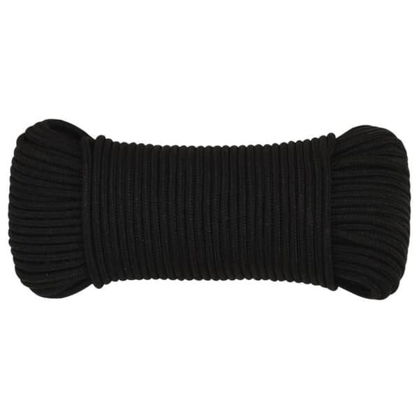 arbejdsreb 4 mm 100 m polyester sort