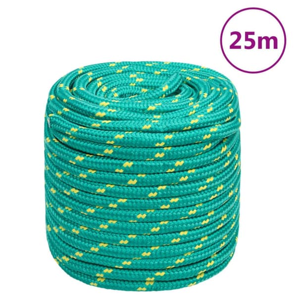tovværk til båd 18 mm 25 m polypropylen grøn