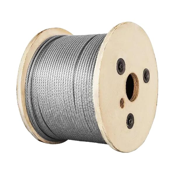 Rostfritt stålrep, hög spänning, 2100 lbs brytstyrka,300M x 3,2MM