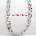 Miniatyrbild 2 av 2: Rhinestonekedja, Bladform, Kopparmaterial,vit bredd 1.4cm, 5yard