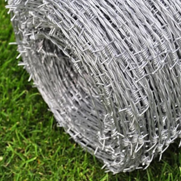vidaXL Pigtrådshegn barbed wire
