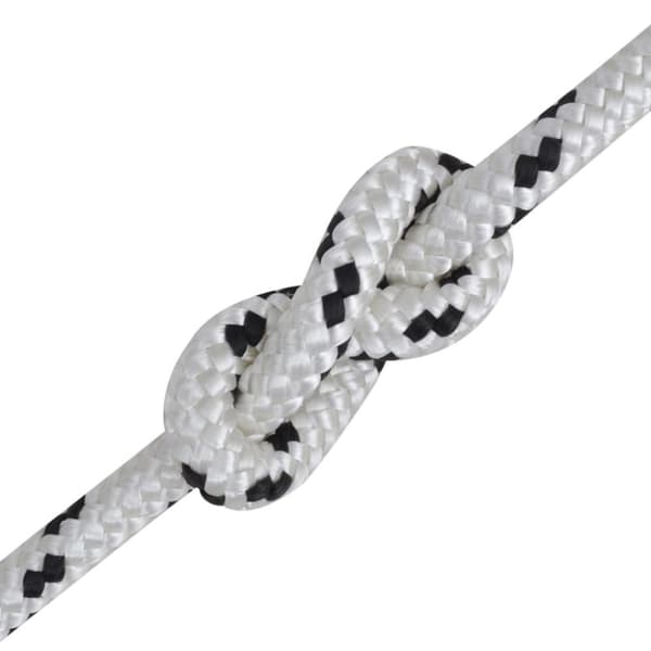 vidaXL Båtlina flätad 6 mm x 500 m polyester vit