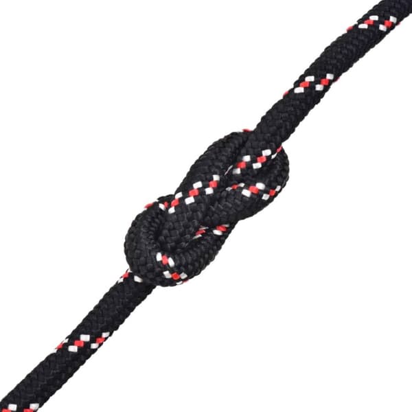 vidaXL marinereb polypropylen 16 mm 250 m sort