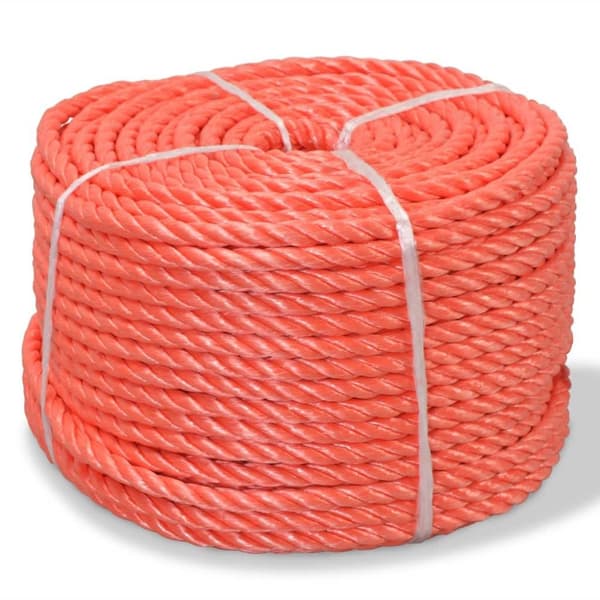 vidaXL snoet reb i polypropylen 8 mm 500 m orange