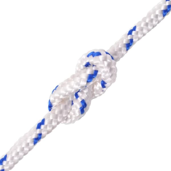vidaXL marinereb polypropylen 10 mm 50 m hvid
