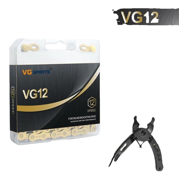 MTB-kedja, 12 växlar, titanregnbågens färg, 1 st 12-pack regnbåge