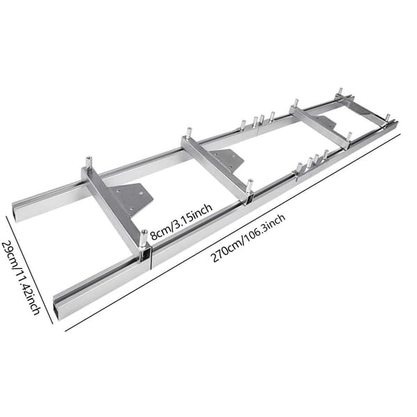 Aluminiumlegering Kædesavsmølle, Justerbar Tykkelse, Forlænget 106,3 tommer Længde, Holdbar Konstruktion