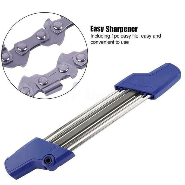2-i-1 enkeltkædesliber, metal, 3/8 P-tand, 4,0 mm/4,8 mm kædeslibeværktøj til hurtig slibning