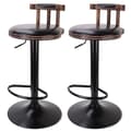 Miniatyrbillede 2 af 2: Barstol sæt, retro design, justerbar højde, Sort