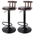 Miniatyrbillede 1 af 2: Barstol sæt, retro design, justerbar højde, Sort