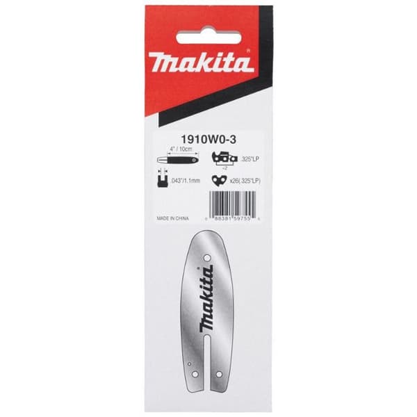 Makita 1910W0-3 motoriserad kedjestyrning - 80TXL kedja - 56 länkar - 10 cm lång