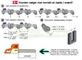 Miniatyrbild 3 av 5: 2 x kedja 35 cm/1.3 mm/3/8"/52 TG för Ryobi RCS 36 X3550 HI motorsåg