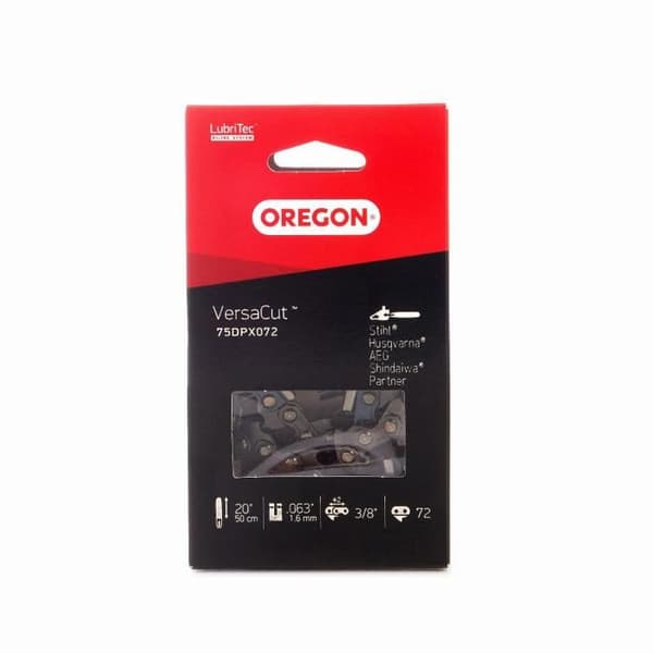 Oregon motorsågskedja 3/8 Semi Mejsel 72 länkar - OREGON märke - Mått 1,6 mm