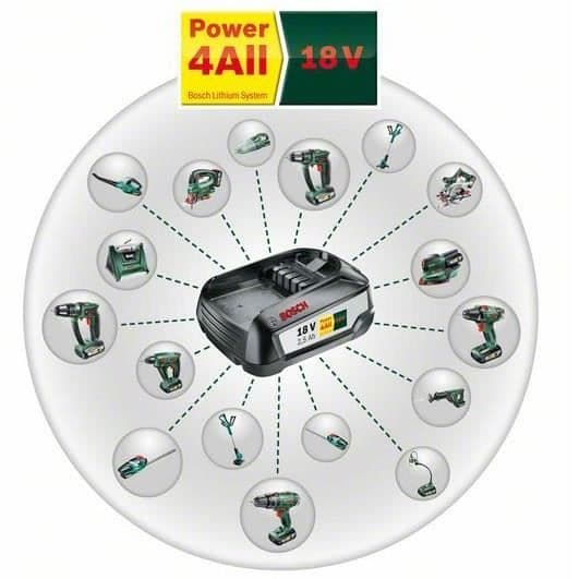 BOSCH UniversalChainPole 18-polsklippare - 1 batteri - 18 V - 2,5 Ah