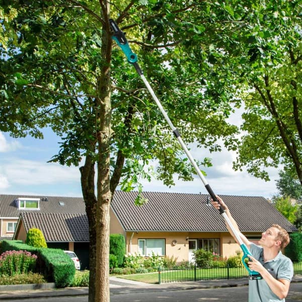 VONROC Kædesav 20V - Teleskop 200 op til 270 cm. | Inkl. 2.0Ah akku og oplader