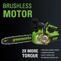 Miniatyrbillede 3 af 7: Motorsav 24V 30 cm Greenworks GD24CS30 - 2007007