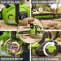 Miniatyrbillede 4 af 7: Motorsav 24V 30 cm Greenworks GD24CS30 - 2007007