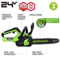 Miniatyrbillede 2 af 7: Motorsav 24V 30 cm Greenworks GD24CS30 - 2007007