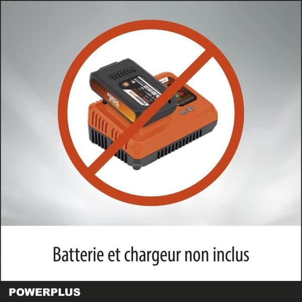 PowerPlus Dual Power PowDPG7576 - 40 V batterisåg, 350 mm guide, utan batteri eller laddare