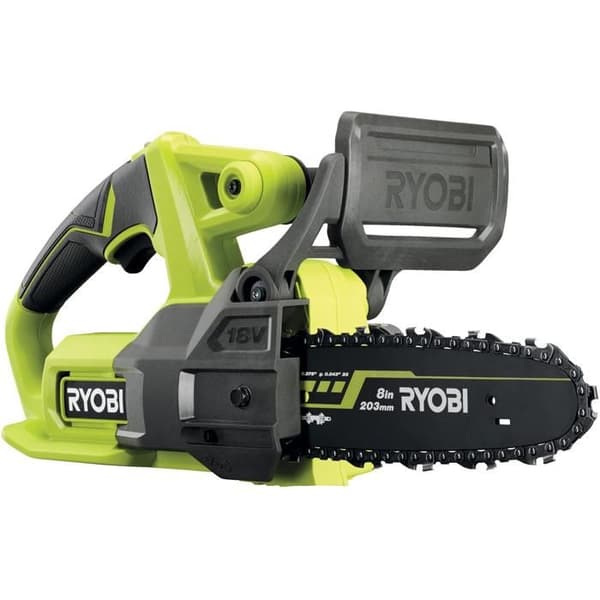 Kompakt motorsåg - RYOBI - 18V - 20 cm guide - 4,6 m/s - Sidospännare