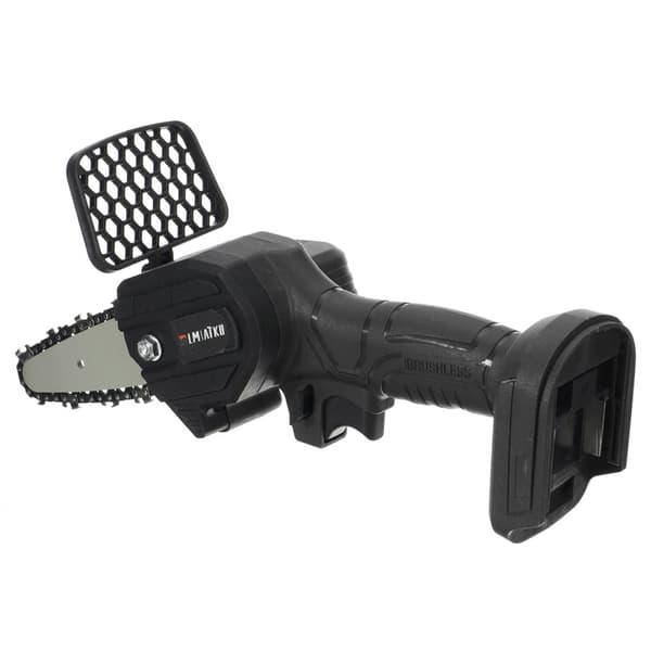 3000W batteri motorsav 4'' motorkædesav 18V mini enhåndssav med 2 batterier, sort