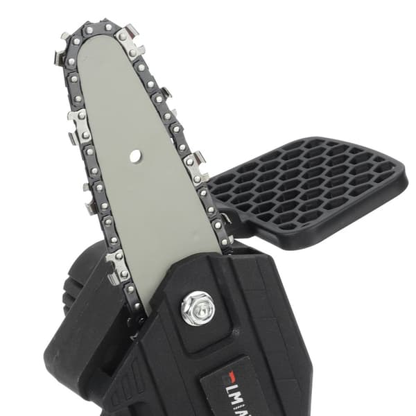 3000W batteri motorsav 4'' motorkædesav 18V mini enhåndssav med 2 batterier, sort